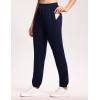 imageTHE GYM PEOPLE Womens Baggy Cinch Bottom Sweatpants Lightweight Workout Joggers Pants with PocketsDark Blue