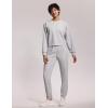 imageTHE GYM PEOPLE Womens Baggy Cinch Bottom Sweatpants Lightweight Workout Joggers Pants with PocketsLight Heather Grey