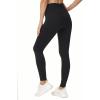 imageTHE GYM PEOPLE Womens Casual Yoga Leggings High Waisted Tummy Control Workout Pants with 4 PocketsBlack