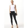 imageTHE GYM PEOPLE Womens Casual Yoga Leggings High Waisted Tummy Control Workout Pants with 4 PocketsBlack