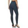 imageTHE GYM PEOPLE Womens Casual Yoga Leggings High Waisted Tummy Control Workout Pants with 4 PocketsCharcoal Grey
