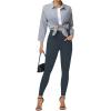 imageTHE GYM PEOPLE Womens Casual Yoga Leggings High Waisted Tummy Control Workout Pants with 4 PocketsCharcoal Grey