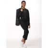 imageTHE GYM PEOPLE Womens Cropped Jackets Full Zip Long Sleeve Ribbed Workout Sweatshirts Lightweight Casual TopsBlack
