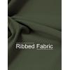 imageTHE GYM PEOPLE Womens Cropped Jackets Full Zip Long Sleeve Ribbed Workout Sweatshirts Lightweight Casual TopsGraphite Green