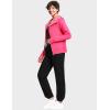 imageTHE GYM PEOPLE Womens Fleece Sweatpants Warm Workout Joggers Pants with PocketsBlack