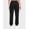 imageTHE GYM PEOPLE Womens Fleece Sweatpants Warm Workout Joggers Pants with PocketsBlack