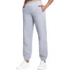 imageTHE GYM PEOPLE Womens Fleece Sweatpants Warm Workout Joggers Pants with PocketsGrey
