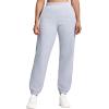 imageTHE GYM PEOPLE Womens Fleece Sweatpants Warm Workout Joggers Pants with PocketsGrey