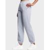 imageTHE GYM PEOPLE Womens Fleece Sweatpants Warm Workout Joggers Pants with PocketsGrey