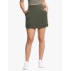imageTHE GYM PEOPLE Womens Golf Skort Tennis High Waist Lightweight Athletic Casual Skirts Builtin Shorts with 4 PocketsBean Brown