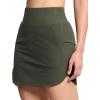 imageTHE GYM PEOPLE Womens Golf Skort Tennis High Waist Lightweight Athletic Casual Skirts Builtin Shorts with 4 PocketsBean Brown