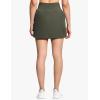 imageTHE GYM PEOPLE Womens Golf Skort Tennis High Waist Lightweight Athletic Casual Skirts Builtin Shorts with 4 PocketsBean Brown