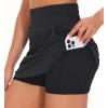 imageTHE GYM PEOPLE Womens Golf Skort Tennis High Waist Lightweight Athletic Casual Skirts Builtin Shorts with 4 PocketsBlack