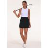 imageTHE GYM PEOPLE Womens Golf Skort Tennis High Waist Lightweight Athletic Casual Skirts Builtin Shorts with 4 PocketsBlack