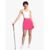 imageTHE GYM PEOPLE Womens Golf Skort Tennis High Waist Lightweight Athletic Casual Skirts Builtin Shorts with 4 PocketsBright Pink