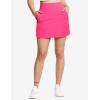 imageTHE GYM PEOPLE Womens Golf Skort Tennis High Waist Lightweight Athletic Casual Skirts Builtin Shorts with 4 PocketsBright Pink
