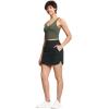 imageTHE GYM PEOPLE Womens Golf Skort Tennis High Waist Lightweight Athletic Casual Skirts Builtin Shorts with 4 PocketsCharcoal Grey
