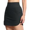 imageTHE GYM PEOPLE Womens Golf Skort Tennis High Waist Lightweight Athletic Casual Skirts Builtin Shorts with 4 PocketsCharcoal Grey