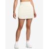 imageTHE GYM PEOPLE Womens Golf Skort Tennis High Waist Lightweight Athletic Casual Skirts Builtin Shorts with 4 PocketsCream Apricot