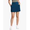 imageTHE GYM PEOPLE Womens Golf Skort Tennis High Waist Lightweight Athletic Casual Skirts Builtin Shorts with 4 PocketsDark Blue Green