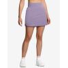 imageTHE GYM PEOPLE Womens Golf Skort Tennis High Waist Lightweight Athletic Casual Skirts Builtin Shorts with 4 PocketsGrey Purple