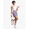 imageTHE GYM PEOPLE Womens Golf Skort Tennis High Waist Lightweight Athletic Casual Skirts Builtin Shorts with 4 PocketsGrey Purple