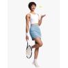 imageTHE GYM PEOPLE Womens Golf Skort Tennis High Waist Lightweight Athletic Casual Skirts Builtin Shorts with 4 PocketsSky Blue