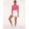 imageTHE GYM PEOPLE Womens Golf Skort Tennis High Waist Lightweight Athletic Casual Skirts Builtin Shorts with 4 PocketsWhite