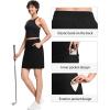 imageTHE GYM PEOPLE Womens Golf Skorts Modest Knee Length Athletic Tennis Skirts Builtin Shorts with 4 PocketsBlack