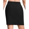 imageTHE GYM PEOPLE Womens Golf Skorts Modest Knee Length Athletic Tennis Skirts Builtin Shorts with 4 PocketsBlack