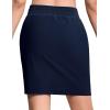 imageTHE GYM PEOPLE Womens Golf Skorts Modest Knee Length Athletic Tennis Skirts Builtin Shorts with 4 PocketsBlue