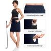 imageTHE GYM PEOPLE Womens Golf Skorts Modest Knee Length Athletic Tennis Skirts Builtin Shorts with 4 PocketsBlue