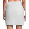 imageTHE GYM PEOPLE Womens Golf Skorts Modest Knee Length Athletic Tennis Skirts Builtin Shorts with 4 PocketsBright Grey