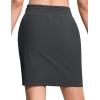imageTHE GYM PEOPLE Womens Golf Skorts Modest Knee Length Athletic Tennis Skirts Builtin Shorts with 4 PocketsDark Grey