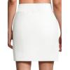 imageTHE GYM PEOPLE Womens Golf Skorts Modest Knee Length Athletic Tennis Skirts Builtin Shorts with 4 PocketsWhite