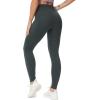 imageTHE GYM PEOPLE Womens High Waist Yoga Pants Buttery Soft Stretchy Tummy Control Workout Athletic Leggings with PocketsCharcoal Grey