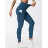 imageTHE GYM PEOPLE Womens High Waist Yoga Pants Buttery Soft Stretchy Tummy Control Workout Athletic Leggings with PocketsDark Blue Green