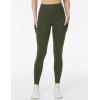 imageTHE GYM PEOPLE Womens High Waist Yoga Pants Buttery Soft Stretchy Tummy Control Workout Athletic Leggings with PocketsDark Olive