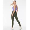 imageTHE GYM PEOPLE Womens High Waist Yoga Pants Buttery Soft Stretchy Tummy Control Workout Athletic Leggings with PocketsDark Olive