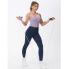 imageTHE GYM PEOPLE Womens High Waist Yoga Pants Buttery Soft Stretchy Tummy Control Workout Athletic Leggings with PocketsNavy Blue