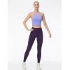 imageTHE GYM PEOPLE Womens High Waist Yoga Pants Buttery Soft Stretchy Tummy Control Workout Athletic Leggings with PocketsPurple