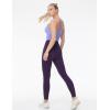 imageTHE GYM PEOPLE Womens High Waist Yoga Pants Buttery Soft Stretchy Tummy Control Workout Athletic Leggings with PocketsPurple