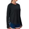imageTHE GYM PEOPLE Womens Long Sleeve Workout Shirts Side Slits Athletic Yoga Tee Tops with Thumb HoleBlack