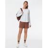 imageTHE GYM PEOPLE Womens Long Sleeve Workout Shirts Side Slits Athletic Yoga Tee Tops with Thumb HoleWhite