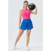 imageTHE GYM PEOPLE Womens Medium Support Sports Bra Removable Padded Sleeveless Workout Crop TopsBright Pink