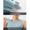 imageTHE GYM PEOPLE Womens Medium Support Sports Bra Removable Padded Sleeveless Workout Crop TopsDenim Blue