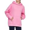 imageTHE GYM PEOPLE Womens Oversized Hoodie Loose fit Soft Fleece Pullover Hooded Sweatshirt With PocketsPink