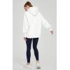 imageTHE GYM PEOPLE Womens Oversized Hoodie Loose fit Soft Fleece Pullover Hooded Sweatshirt With PocketsWhite