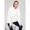 imageTHE GYM PEOPLE Womens Oversized Hoodie Loose fit Soft Fleece Pullover Hooded Sweatshirt With PocketsWhite