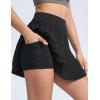 imageTHE GYM PEOPLE Womens Pleated Tennis Skirts Lightweight Workout Golf Skorts Built in Shorts with PocketsBlack